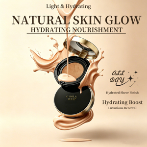 O'ROLA Marque Privée <span class=keywords><strong>Fond</strong></span> <span class=keywords><strong>de</strong></span> <span class=keywords><strong>Teint</strong></span> Coussin Bifida Niacinamide Correcteur Hydratant Crème BB OEM Logo Personnalisé 15g Éclaircissant Hydratant - Product Image 1