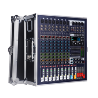 Console de mixage audio professionnelle 8 canaux 4x1200W avec micro sans fil pour petites performances, conférences et événements en direct