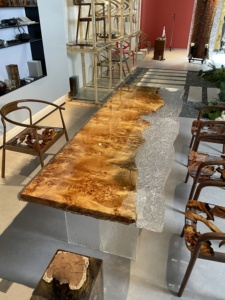 Hiện đại Epoxy bàn ăn thiết lập với tinh tế sông chủ đề nhựa cho nhà hoặc khách sạn nhà bếp & Phòng ăn đồ nội thất sử dụng - Product Image 6