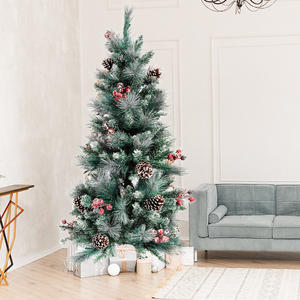 8ft trước thắp sáng gấp khổng lồ nhân tạo thắp sáng trang trí bên nhà Cây giáng sinh với LED - Product Image 5