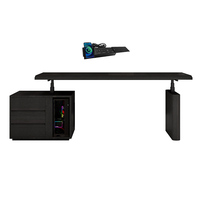 Bureau de direction moderne au design nouveau, bureau ergonomique pour la maison, bureau en bois massif réglable en hauteur