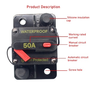 Disjoncteur étanche pour voiture et bateau, 12-48V DC, 200A/120A/60A/100A, protection contre les surcharges - Product Image 3