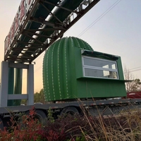 Boutique mobile modulaire en acier étanche, écologique, résistante au feu et à la corrosion, idéale pour les bars à café, lait, thé et bière