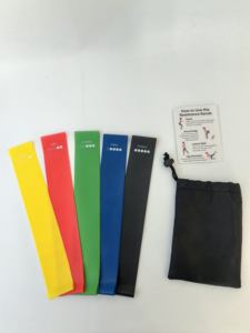 ชุดยางยืดออกกำลั<span class=keywords><strong>ง</strong></span>กายแบบวง 5 เส้น ขนาด <span class=keywords><strong>12</strong></span> <span class=keywords><strong>นิ้ว</strong></span> รุ่นพรีเมียมโปร สำหรับกายภาพบำบัด พร้อมกระเป๋า - Product Image 1