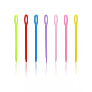 75711-Large Eye <strong>Plastic</strong> Sewing Needles 2 Sizes 3mm Simple for Needlework Handmade Crochet Knitting <strong>Weaving</strong> <strong>Stringing</strong> Crafting - Product Image 2