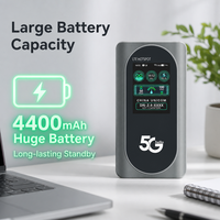 Point d'accès mobile sans fil 5G CPE M2D avec écran couleur LCD intelligent, batterie 4400 mAh, prend en charge plusieurs bandes 5G 4G, OEM ODM