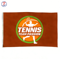 Drapeau National Personnalisé WONDERFUL FLAG, Polyester, Impression Numérique, Durable, 3x5, Style Sportif, Mât en Aluminium, Logo Personnalisé