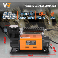 Compresseur d'air de voiture portable 150 Psi 100L/min avec pompe de gonflage de pneus à jauge numérique pour camion voiture Suv