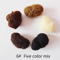 Lot de 100 filets à cheveux en nylon, cinq couleurs (noir, marron, café), invisibles, doux et élastiques