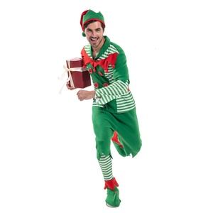 Costumes <span class=keywords><strong>de</strong></span> Noël HLC en velours pour enfants, costumes <span class=keywords><strong>de</strong></span> Père Noël et d'elfes pour garçons et filles, cadeaux <span class=keywords><strong>de</strong></span> Noël, costumes pour fêtes et activités, nouveautés - Product Image 5