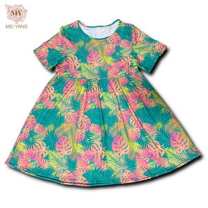 Mei Yang ชุดเดรสมิดิมองสเตอราสำหรับผู้หญิงชุดเดรสลำลองพิมพ์ลา<span class=keywords><strong>ย</strong></span>มีระบา<span class=keywords><strong>ย</strong></span>วันห<span class=keywords><strong>ย</strong></span>ุด - Product Image 1