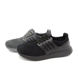 2024 Latest Design Brand Customized With Logo Branding Mesh Black Sports Shoes Sneakers for Men tTakkies