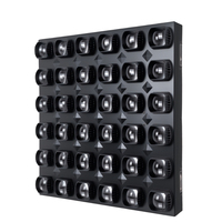 Projecteur LED matriciel 200W 36x8W RGBW 4-en-1 DMX 512 04 12 144CH avec effets stroboscopique et wash, boîtier métallique pour concerts, scènes, DJ, fêtes et événements