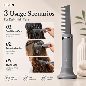 K-SKIN Smart Hair Growth Device, Ultrasonic Atomization Scalp Massage <b>Brush</b> Deep Nutrient Penetration Anti Frizz <b>Smooth</b> Hair - Product Image 3