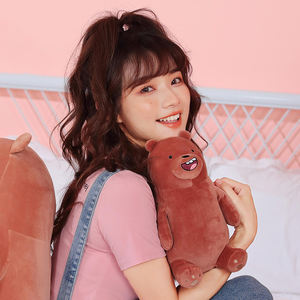 Notre ours nu en <span class=keywords><strong>peluche</strong></span> mignon oreiller poupée soulagement du Stress Super doux en <span class=keywords><strong>peluche</strong></span> pour princesse cadeau ornements en gros nous ours nus - Product Image 4