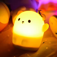 Lanterne suspendue lampe Portable pendentif LED rougeoyante veilleuse cadeau Mini éléphant forme mignon porte-clés lumière LED