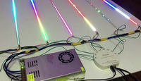 Contrôleur LED 8 canaux avec télécommande RF, DC 5-24V, synchronisation musicale, déclencheur AUX MIC pour éclairages de scène et accessoires d'éclairage