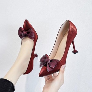 Size 30-43 Talon Haut Latest Designer Bow Upper Chaussure Femme Sandals Shoes Women <b>Heels</b> for Elegant Lady - Product Image 2