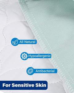 Sous-coussin hygiénique <span class=keywords><strong>lavable</strong></span> en machine absorbant durable, imperméable, sans odeur, protection nocturne, coussin <span class=keywords><strong>de</strong></span> lit réutilisable pour incontinence - Product Image 2