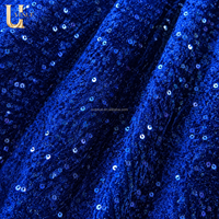 Nappe ronde en velours à paillettes Uvenue de 120 pouces, bleu royal, pour mariage, banquet, gala, événement, fête, décoration