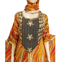 Robe longue de luxe pour femmes musulmanes avec foulard, kaftan africain décontracté sur mesure, grande taille, abaya en rayonne, hijab pour adultes