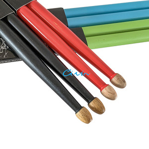 Oem ODM tùy chỉnh đầy màu sắc 5A 7A chất lượng tốt màu đỏ đen hickory trống gậy - Product Image 2