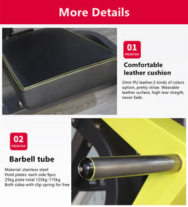 معدات اللياقة البدنية التجارية EM850 معدات رياضية مجانية الوزن جهاز ضغط الرجل - Product Image 2