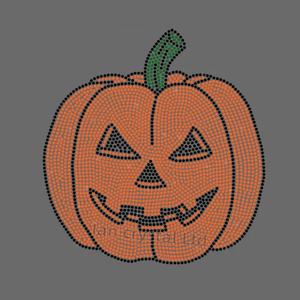 Пользовательские Хэллоуин Сова и Тыква Стразы Переводные Стразы Горячая фиксация Хэллоуин фестиваль горный хрусталь для одежды - Product Image 6