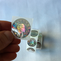 Etiqueta de Código de Barras en Rollo, Personalizada de Fábrica, Etiqueta de Número de Serie, Adhesivo de Garantía con Holograma, Material PET