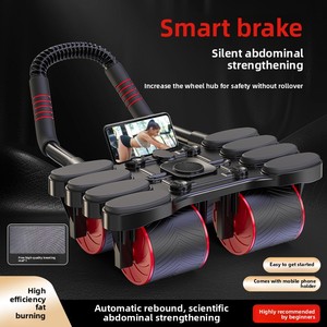 Kit Ruota Addominale con Ritorno Automatico, Attrezzatura per Allenamento, Equipaggiamento per Esercizi di Forza del Core in Gomma per Palestra Domestica - Product Image 3