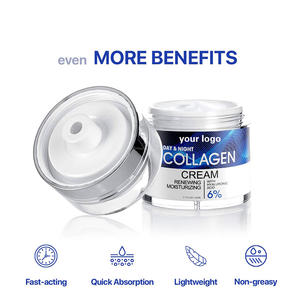 Crème hydratante pour le visage végétalien biologique en vrac <span class=keywords><strong>de</strong></span> marque privée crème pour le visage au collagène d'escargot crème au collagène jour et nuit - Product Image 4