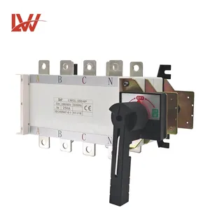 250A 4P generator manual transfer switch disconnector load isolating switch