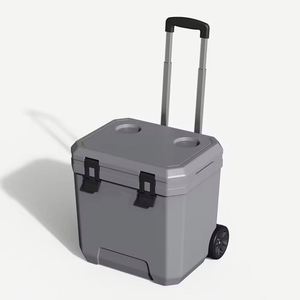 Glacière portable 24L avec poignée télescopique et roulettes – Glacière professionnelle rigide isolée, très demandée - Product Image 4