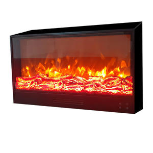 Chimenea electrónica interior personalizable elegante llama simulada núcleo de calefacción de <span class=keywords><strong>leña</strong></span> inserto de Metal eléctrico para uso doméstico - Product Image 1
