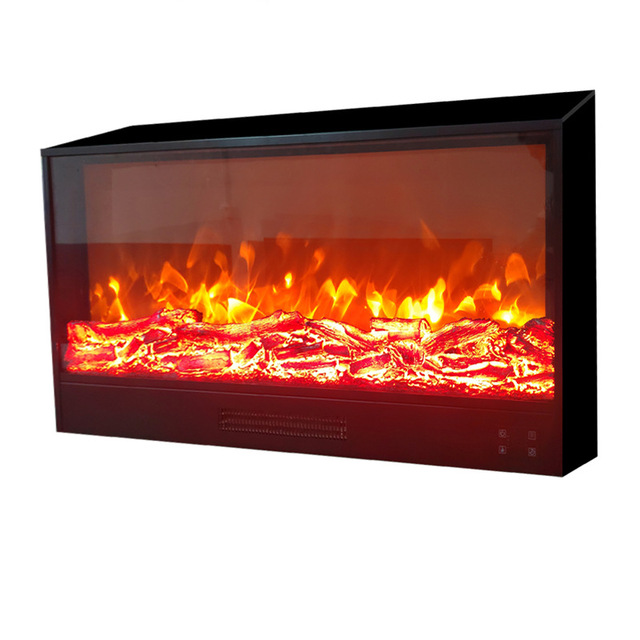 Customizable Indoor Electronic Fireplace Elegant Simulated Flame Firewood Heating Core Metal Insert Electric for Household Use