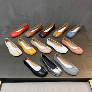 Nuevas Zapatillas de Ballet Casuales para Mujer con Pliegues, Punta Abierta, Suela Plana, Parte Superior de PU, Entresuela de EVA y Suela Exterior de Cuero Genuino para Primavera y Otoño - Product Image 3