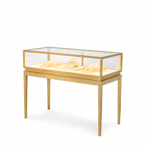 Vitrine de présentation de bijoux en verre trempé sur mesure avec éclairage, design personnalisé pour magasin de détail - Product Image 3