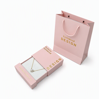 Nouvelle boîte à bijoux à tiroir style tendance, emballage de luxe, boîte à bijoux plate à ouverture rabattable, boîte à bijoux à tiroir coulissant avec pochette incluse, vente chaude