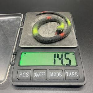 2023 nouveau Design 50mm 65mm 90mm 100mm couleur unie serpent jouets TPR caoutchouc Capsule jouets pour enfants blague jouets - Product Image 6