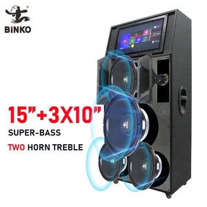 Chất lượng cao màu xanh răng loa không dây <span class=keywords><strong>Wifi</strong></span> Chuyên Nghiệp karaoke loa 15 inch Super Bass woofer hỗ trợ âm nhạc - Product Image 4