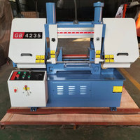 Wosai — Machine à scier les bandes métalliques GX4230, Semi-automatique, Double colonne pour la coupe de tuyaux en acier inoxydable