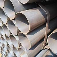 Tuyau en acier au carbone soudé à joint droit ASTM A53 Grade B ERW Sch40 pour l'alimentation en eau et les applications de construction