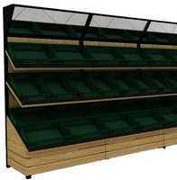 Supermarkt Groenten En Fruit Display Rek Planken