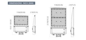 Nueva fábrica de moldes Venta directa ETL Outdoor IP65 AC Powered 100W-300W Aluminio LED Estacionamiento Street LED Shoe Box Light - Product Image 4