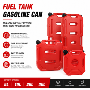 Bidon en plastique HDPE anti-fuite, jerrycan, réservoir de carburant <span class=keywords><strong>pour</strong></span> essence, gazole, huile, emballage en gros <span class=keywords><strong>pour</strong></span> voitures - Product Image 1