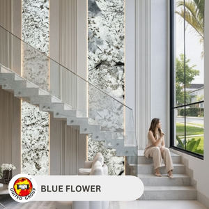 Grande dalle de granit exotique bleu exclusif pour la décoration murale de cuisines et salles de bain de villas et hôpitaux, export en vrac d'Inde - Product Image 5