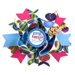 Venta al por Mayor de Lazos para el Cabello con Forma de Huevo de Pascua, Lazos Divertidos para el Cabello con Diseño de Conejito de Pascua para Niñas, Accesorios para el Cabello Infantiles - Product Image 3