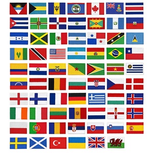 Fabrieksgroothandel Wereldvlaggen Geborduurde Strijkbare Kleine Nationale Landenvlaggen Patches - Product Image 1