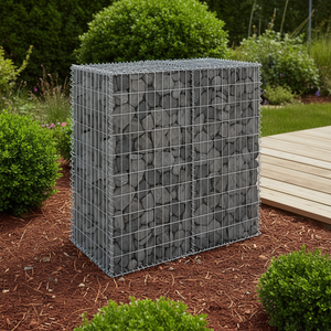 Muro de Gaviones de Acero Galvanizado de 39.4x23.6x39.4 Pulgadas con Cubiertas para Jardinería y Terrazas - Product Image 2