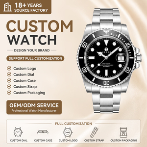 MEDEO Factory Custom Logo automatico orologio meccanico di lusso da uomo 316L acciaio inossidabile impermeabile 20 ATM orologio subacqueo 200m - Product Image 1